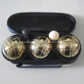 Petanque Boules Bocce Set Golden